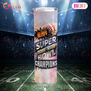Kansas City Chiefs Super Bowl Champions Skinny Tumbler Stainless Steel