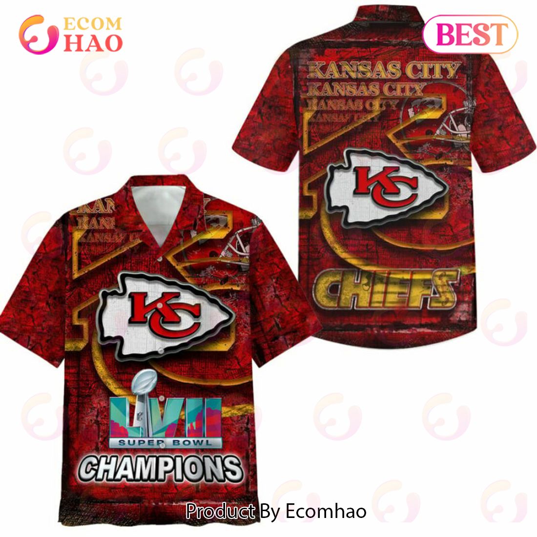 Men's Nike Nick Bolton Red Kansas City Chiefs Super Bowl LVII Patch Game Jersey Size: 3XL