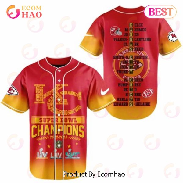 Kansas City Chiefs Super Bowl LVII Champions 2022 – 2023 Baseball Jersey