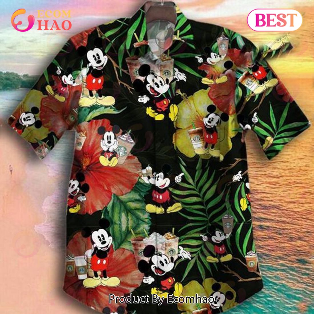 Mickey Mouse With Milk Tea Disney Hawaiian Shirt