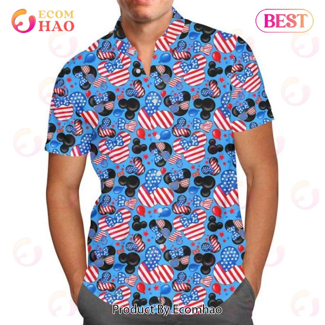 Mickey_s Fourth Of July Movies Disney Hawaiian Shirt