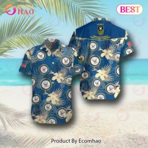 Military Veteran Navy Hawaiian Shirt