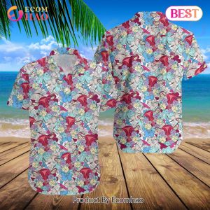 Mind Your Own Uterus Flower Women’s Rights Pro Choice Summer Hawaiian Shirt