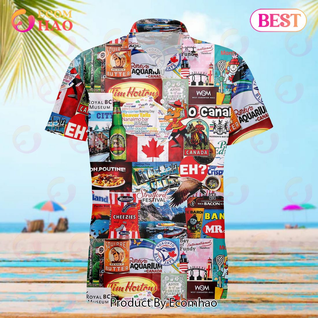 Mountain I Love Colorado Puzzle Tim Hortons Hawaiian Shirt