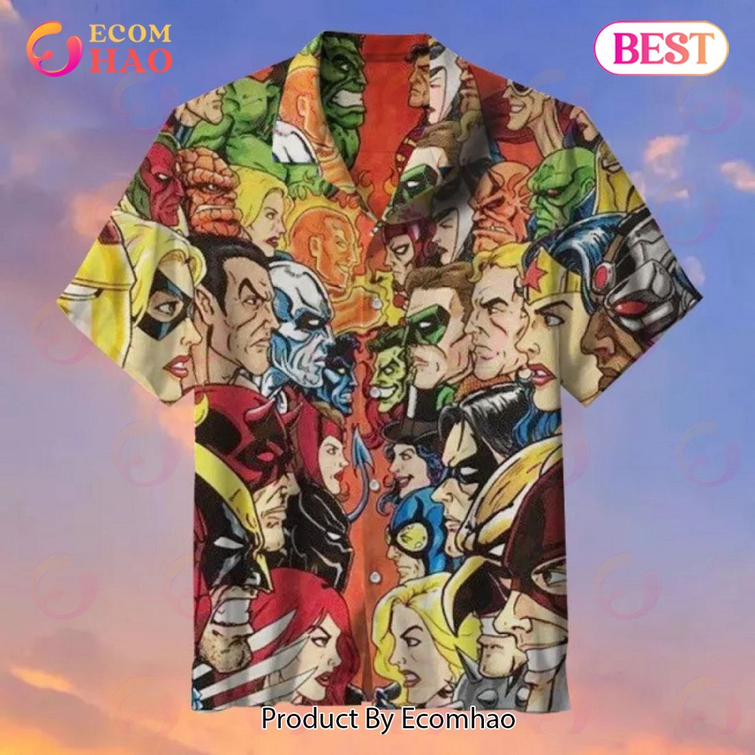 Movie DC Characters Hawaiian Shirt - Ecomhao Store