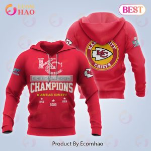 Kansas City Chiefs Super Bowl LVII Championship Apparel Red 3D Hoodie