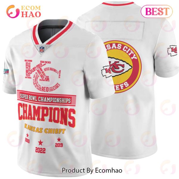 Kansas City Chiefs Super Bowl Champions Super Bowl Apparel White 3D Hoodie  - Ecomhao Store