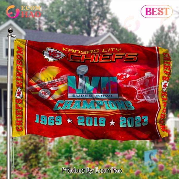 2023 Kansas City Chiefs Super Bowl Championship House Flag