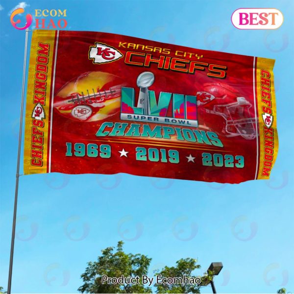 2023 Kansas City Chiefs Super Bowl Championship House Flag