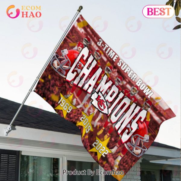 Kansas City Chiefs Super Bowl Champions LVII Flag