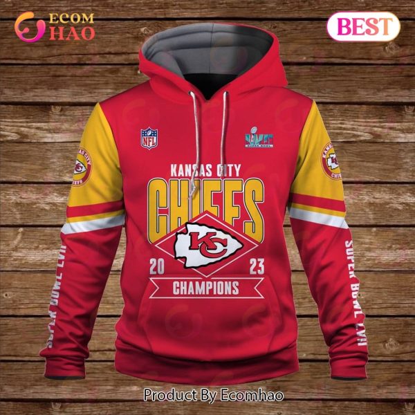 Patrick Mahomes 15 Kansas City Chiefs Super Bowl Champion 2023 Unisex 3D Hoodie