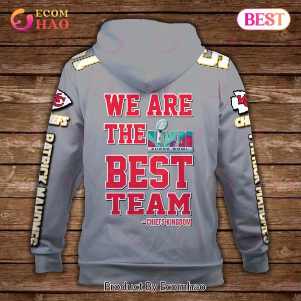Patrick Mahomes 15 We Are The Best Team Kansas City Chiefs Super Bowl Champion 2023 Unisex 3D Hoodie