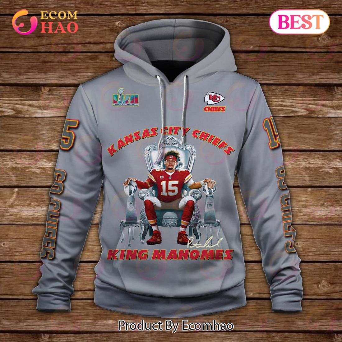 Patrick Mahomes Already The Goat Kansas City Chiefs Super Bowl Champion 2023 Unisex 3D Hoodie