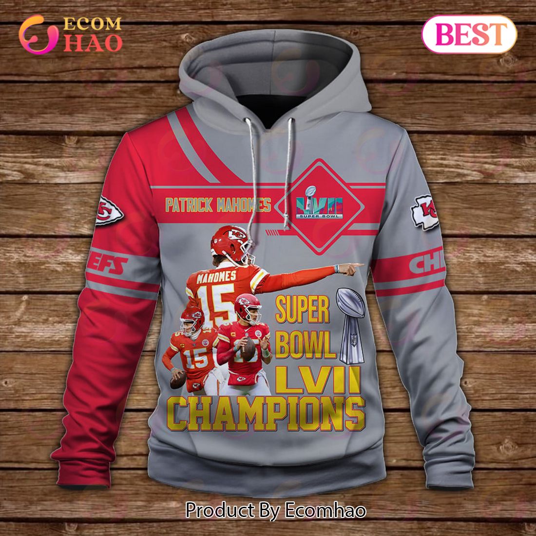 Patrick Mahomes Gamedays Are For The Chop Kansas City Chiefs Super Bowl Champion 2023 Unisex 3D Hoodie