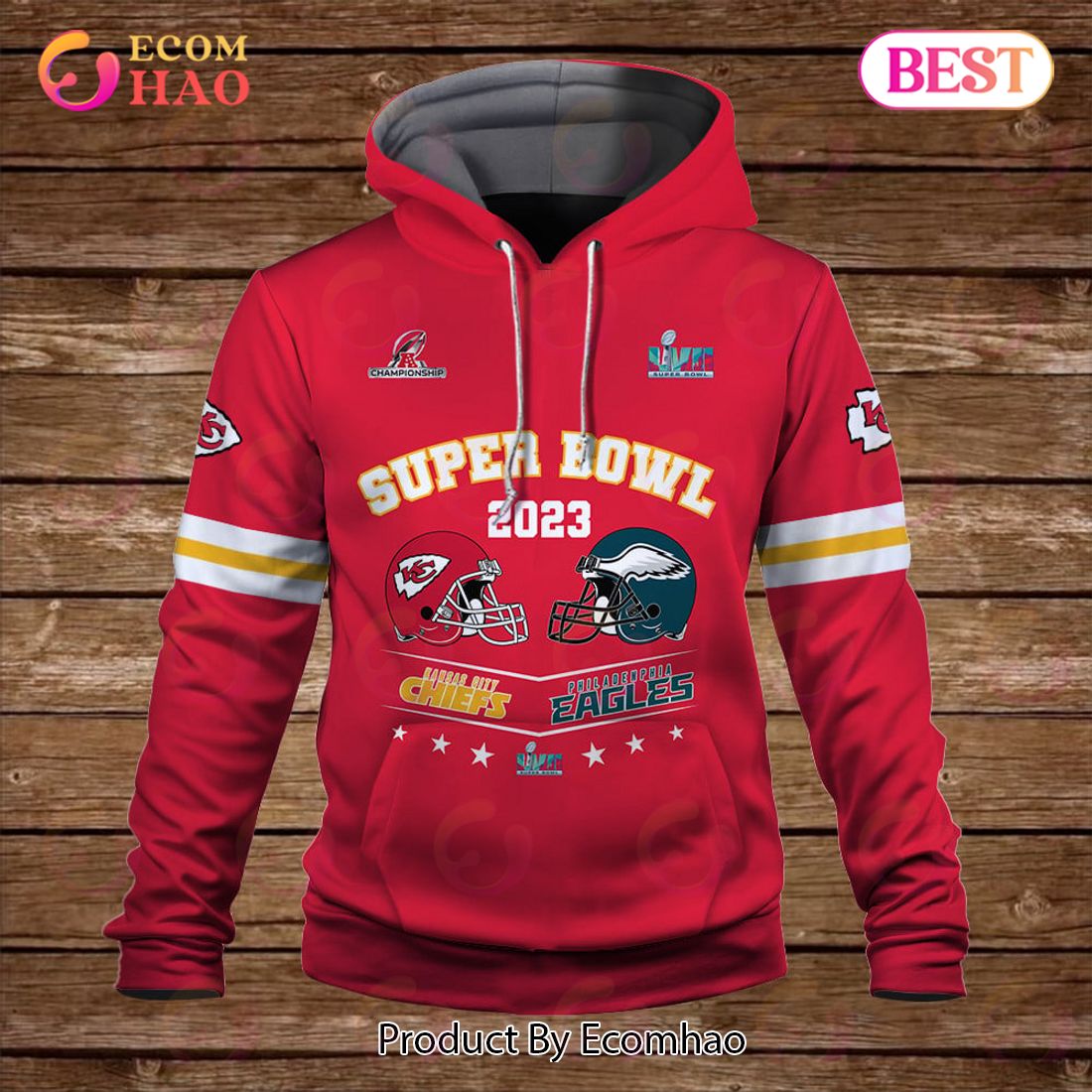 Patrick Mahomes Travis Kelce Kings Kansas City Chiefs 3d Hoodie