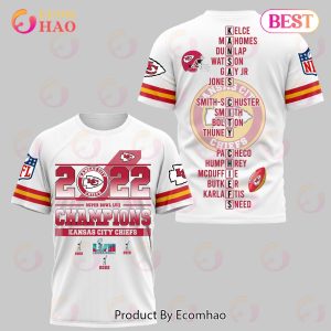 BEST PREMIUM Kansas City Chiefs Champions 3D T-Shirt
