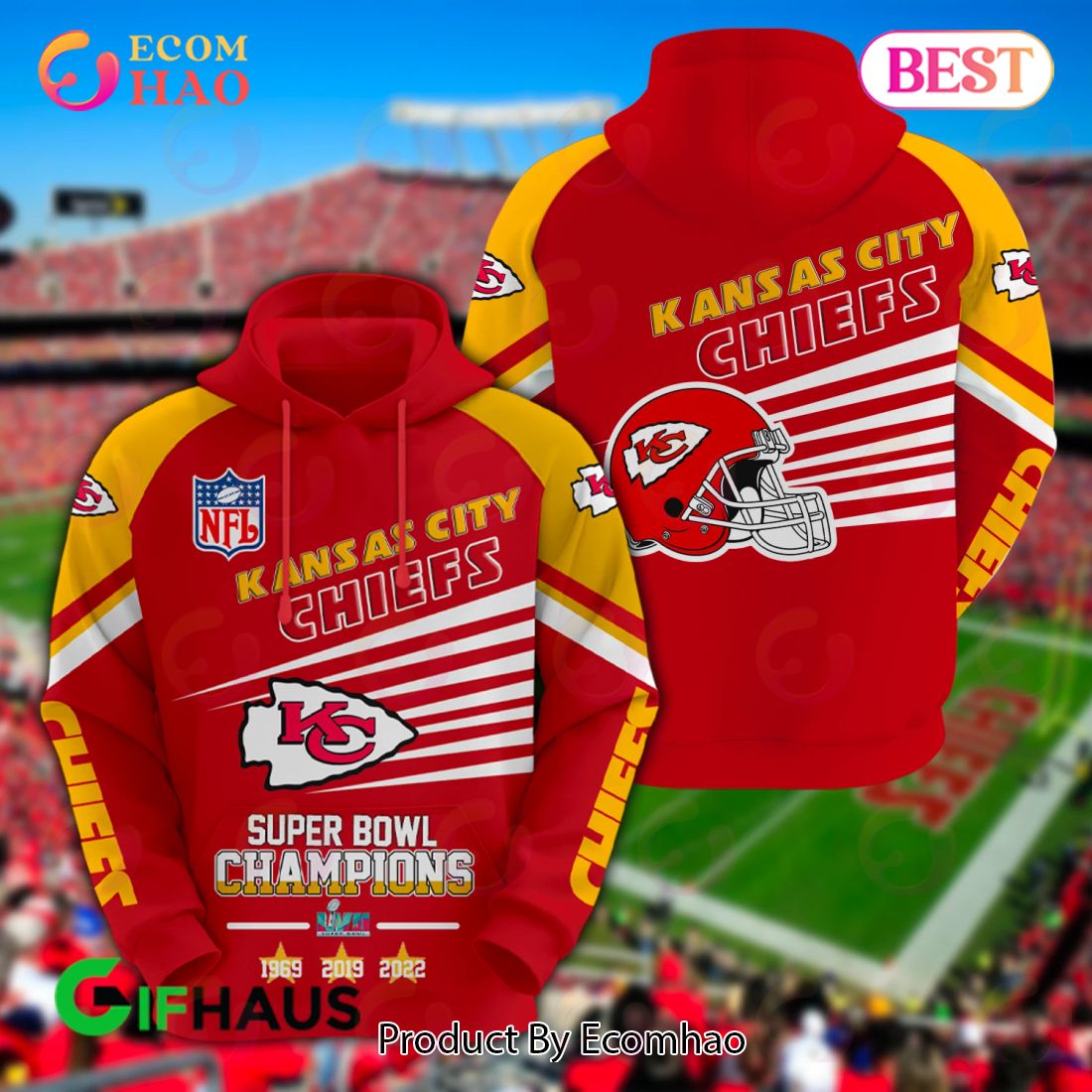 Limited Edition Kansas City Chiefs champions 3D APPARELS