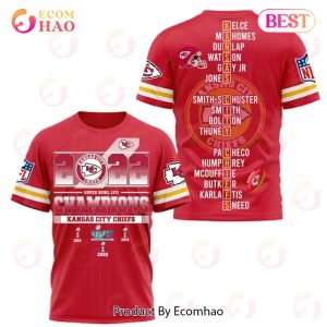 New PREMIUM Kansas City Chiefs Champions 3D T-Shirt