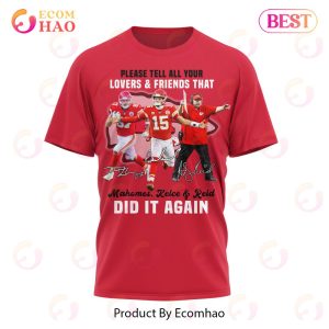Please Tell All Your Lovers And Friends That Kansas City Chiefs Champions Apparels
