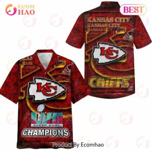 Premium Kansas City Chiefs LVII Super Bowl Champions Hawaiian Shirt