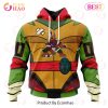 NHL Anaheim Ducks Special Teenage Mutant Ninja Turtles Design 3D Hoodie NHL Anaheim Ducks Special Teenage Mutant Ninja Turtles Design 3D Hoodie