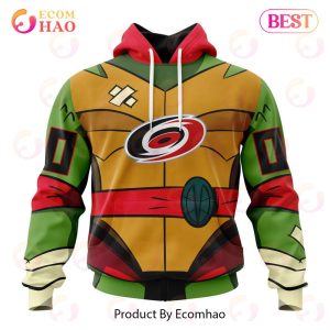 NHL Carolina Hurricanes Special Teenage Mutant Ninja Turtles Design 3D Hoodie