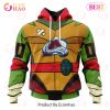NHL Columbus Blue Jackets Special Teenage Mutant Ninja Turtles Design 3D Hoodie