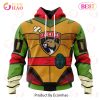 NHL Edmonton Oilers Special Teenage Mutant Ninja Turtles Design 3D Hoodie