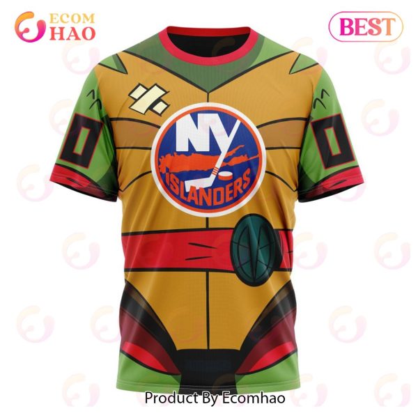 NHL New York Islanders Special Teenage Mutant Ninja Turtles Design 3D Hoodie