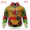 NHL Philadelphia Flyers Special Teenage Mutant Ninja Turtles Design 3D Hoodie