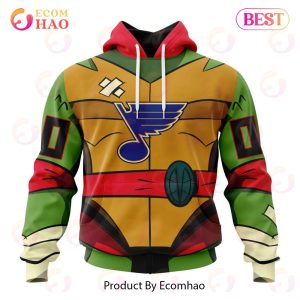 NHL St. Louis Blues Special Teenage Mutant Ninja Turtles Design 3D Hoodie