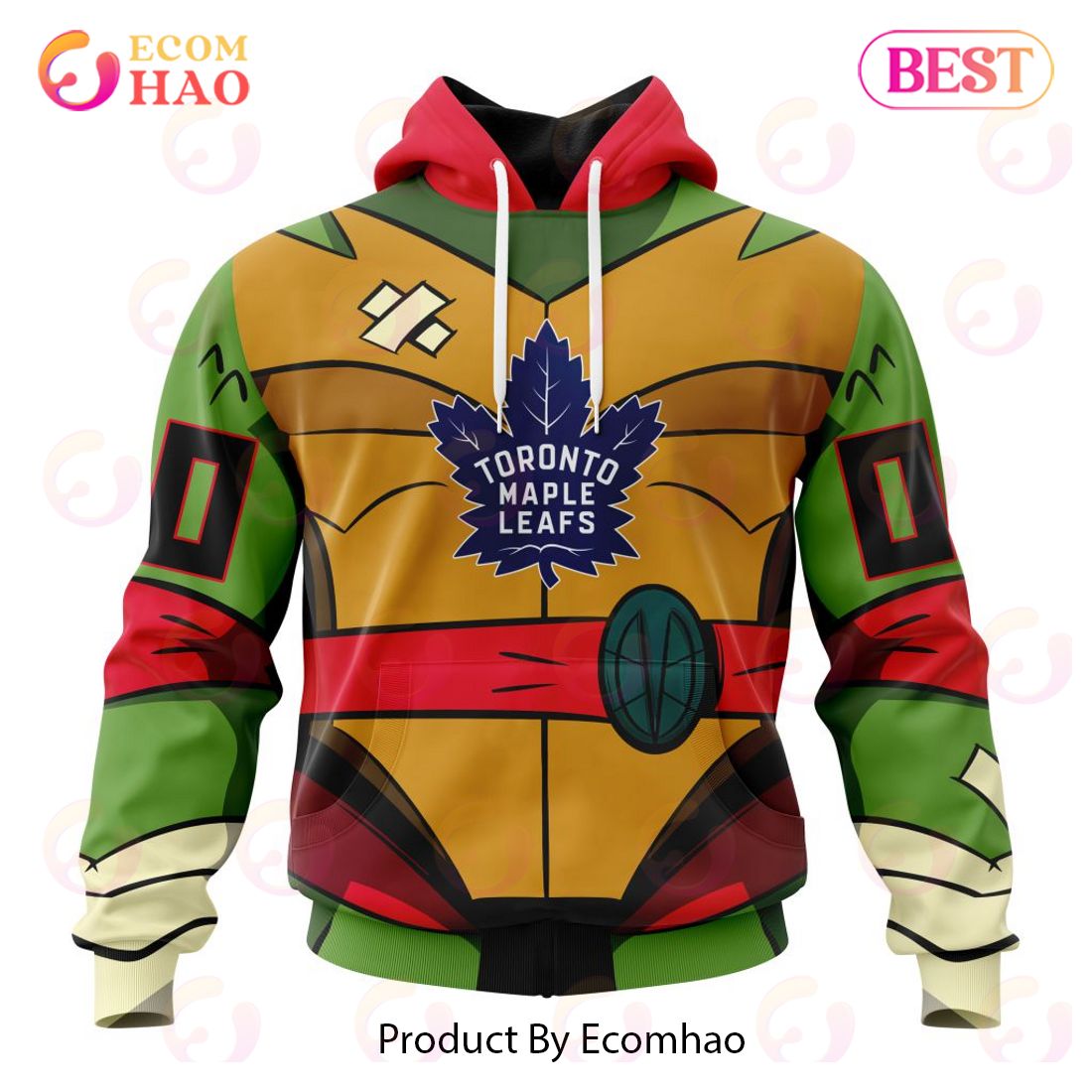 NHL Toronto Maple Leafs Special Teenage Mutant Ninja Turtles Design 3D Hoodie