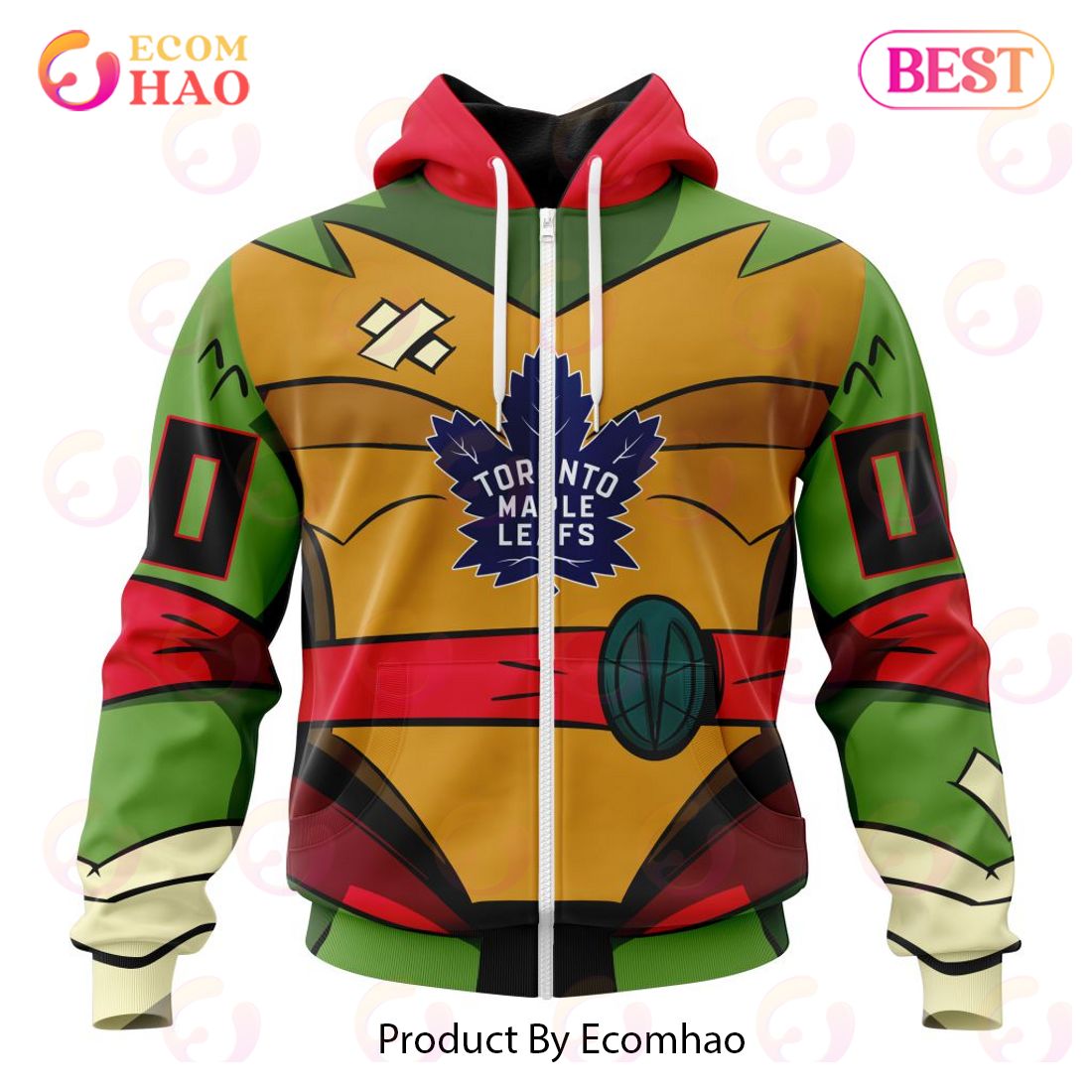 NHL Toronto Maple Leafs Special Teenage Mutant Ninja Turtles Design 3D Hoodie