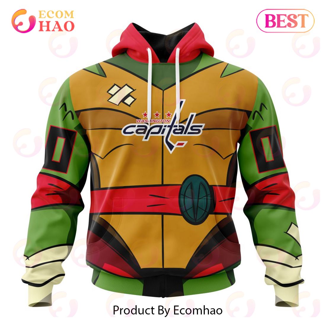 NHL Vancouver Canucks Special Teenage Mutant Ninja Turtles Design 3D Hoodie