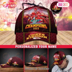 Kansas City Chiefs Super Bowl LVII Champions Custom Name Cap
