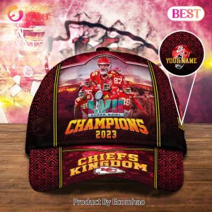 Kansas City Chiefs Super Bowl LVII Champions Custom Name Cap