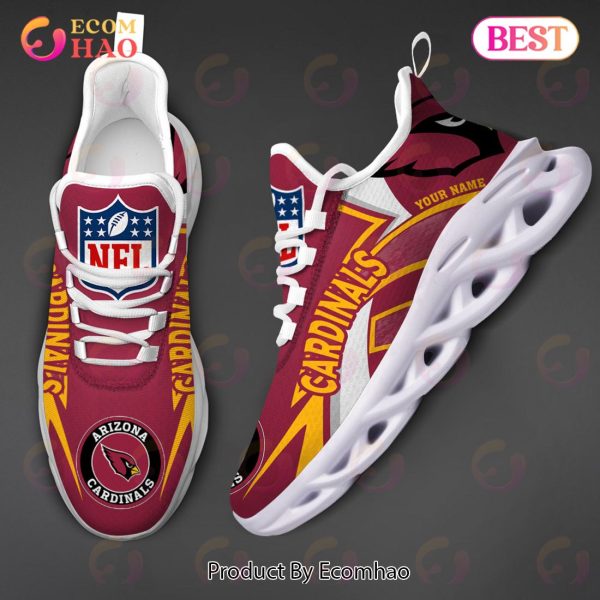 NFL Arizona Cardinals Custom Name Personalized Max Soul Chunky Sneakers