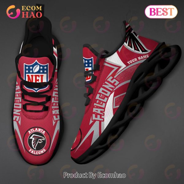 NFL Atlanta Falcons Custom Name Personalized Max Soul Chunky Sneakers