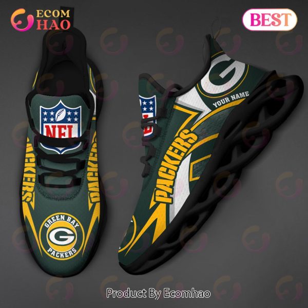 NFL Green Bay Packers Custom Name Personalized Max Soul Chunky Sneakers