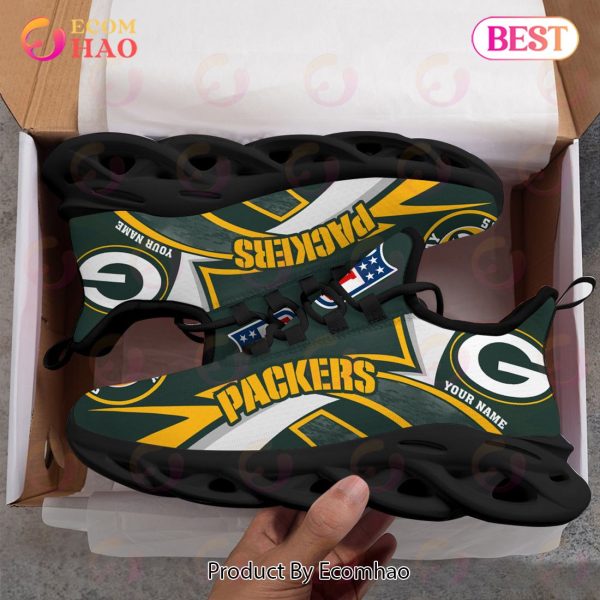 NFL Green Bay Packers Custom Name Personalized Max Soul Chunky Sneakers