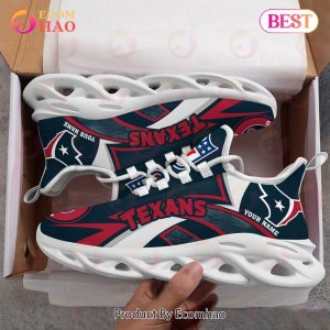 NFL Houston Texans Custom Name Personalized Max Soul Chunky Sneakers