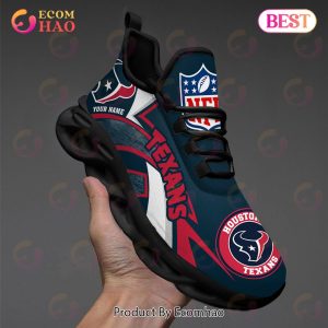 NFL Houston Texans Custom Name Personalized Max Soul Chunky Sneakers