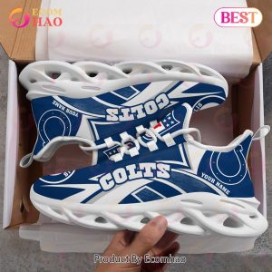 NFL Indianapolis Colts Custom Name Personalized Max Soul Chunky Sneakers