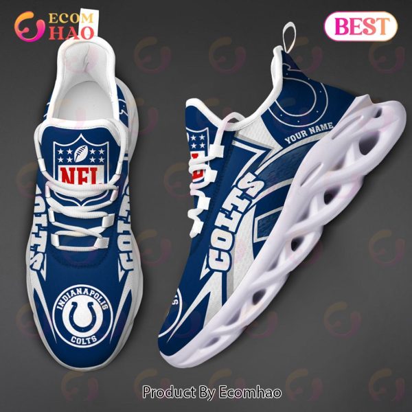 NFL Indianapolis Colts Custom Name Personalized Max Soul Chunky Sneakers
