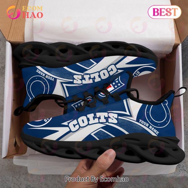 NFL Indianapolis Colts Custom Name Personalized Max Soul Chunky Sneakers