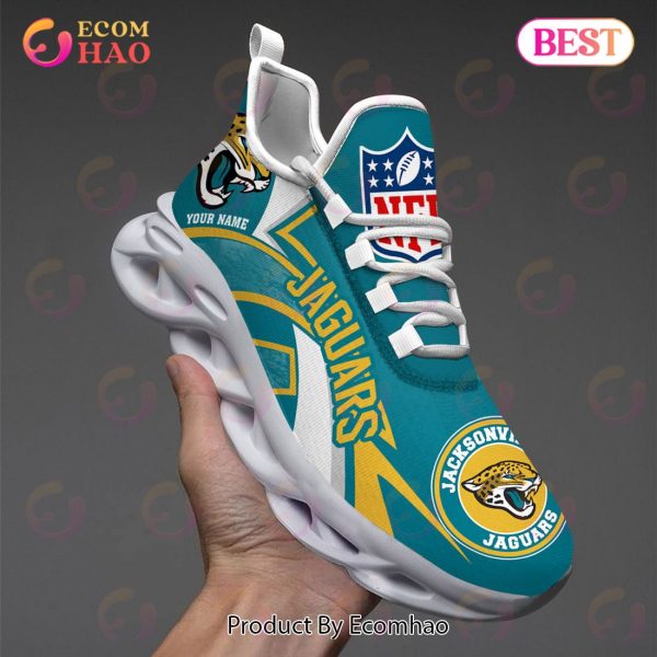NFL Jacksonville Jaguars Custom Name Personalized Max Soul Chunky Sneakers