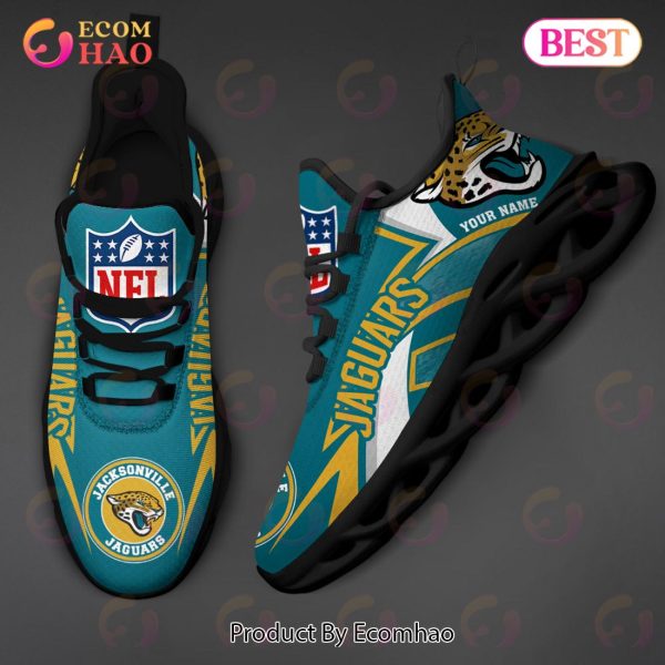 NFL Jacksonville Jaguars Custom Name Personalized Max Soul Chunky Sneakers