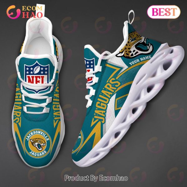 NFL Jacksonville Jaguars Custom Name Personalized Max Soul Chunky Sneakers
