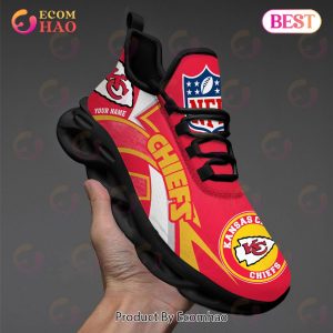 NFL Kansas City Chiefs Custom Name Personalized Max Soul Chunky Sneakers