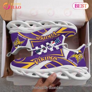 NFL Minnesota Vikings Custom Name Personalized Max Soul Chunky Sneakers